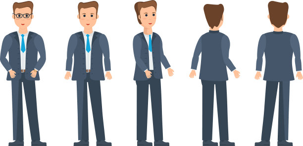 穿着严格的商务工作服的商人图片下载