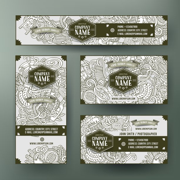 企业标识模板集设计图片下载