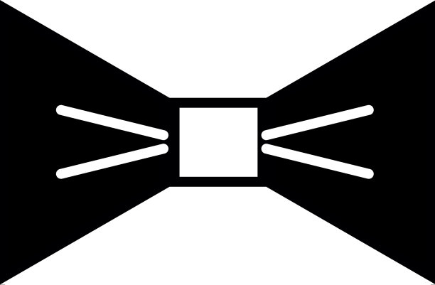 外形美观领结风格的装饰设计图片下载