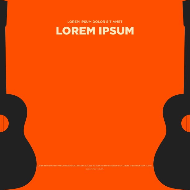 吉他复古复古海报背景图片下载