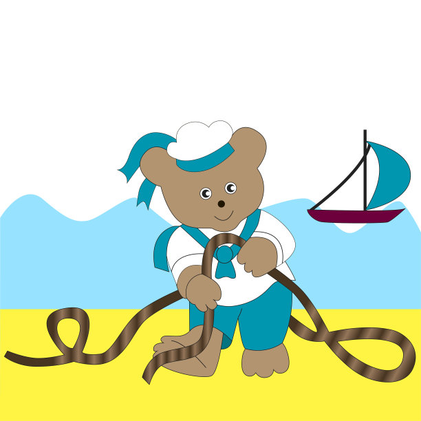 熊水手系结图片下载