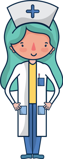 戴着帽子的专业护士图片下载