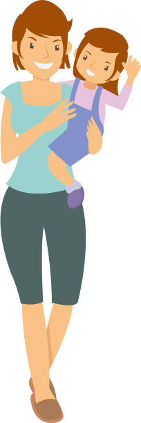 母亲抱着女儿图片下载