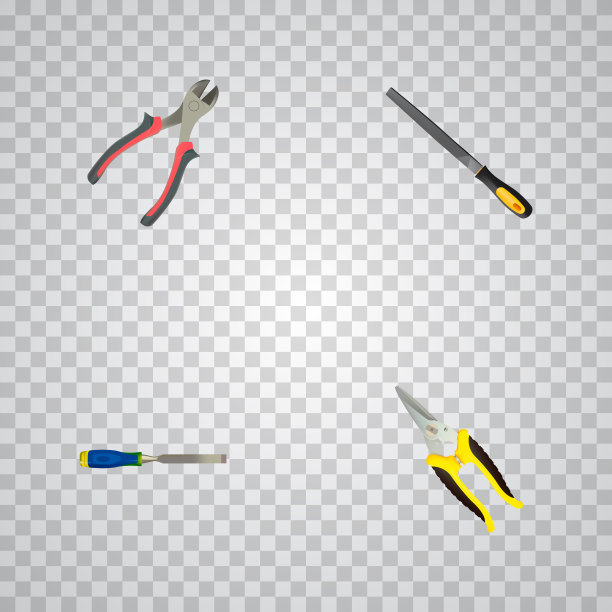 一套工具的现实符号与木匠图片下载