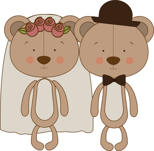 一对男女偶像形象图片下载