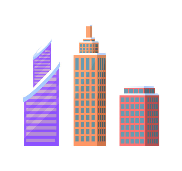 城市建筑图标合集图片下载