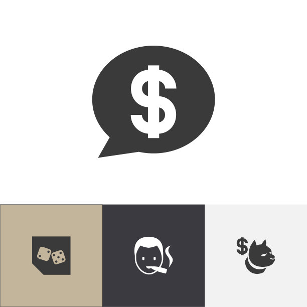 一套4可编辑的兴奋图标包括图片下载