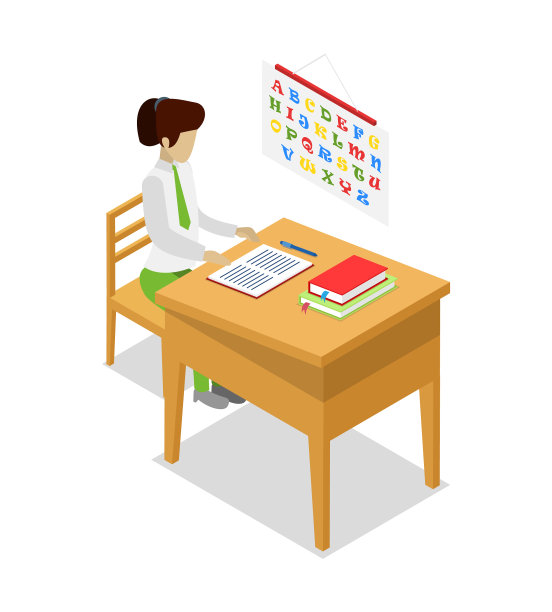 教师教学语言等距三维图标图片下载