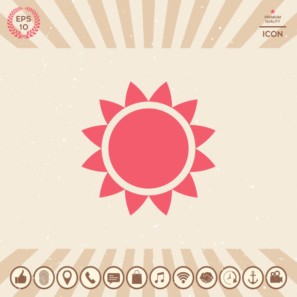 太阳象征图标图片下载