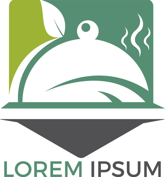 咖啡馆或餐厅的抽象标识图片下载