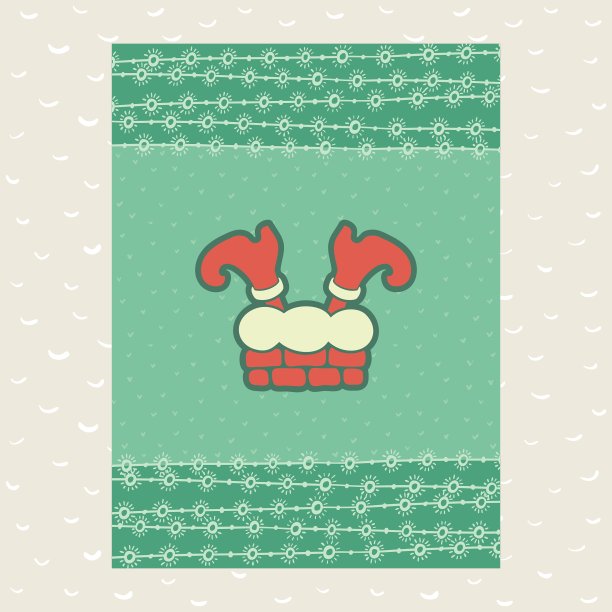 圣诞与新年的复古华丽相框图片下载