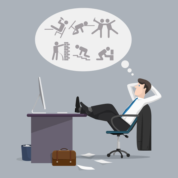 有趣的商人梦想着单身周末图片下载