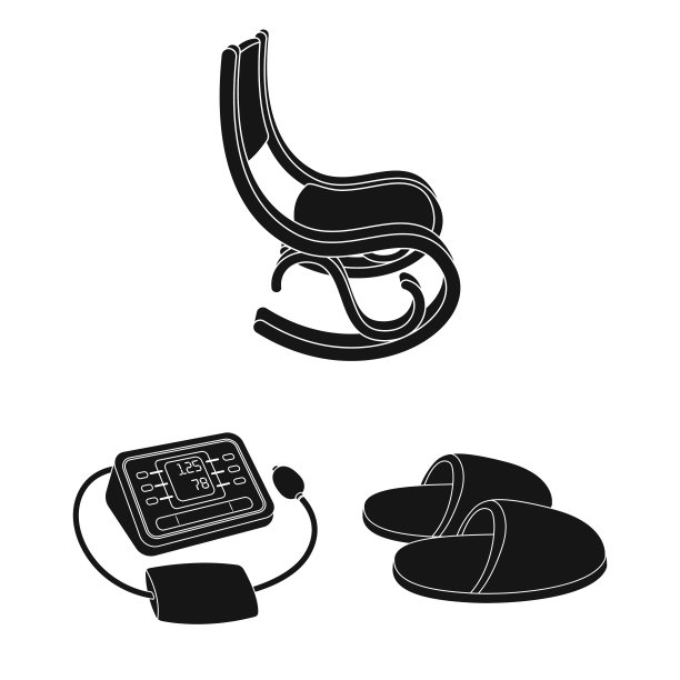 人类老年黑色图标集合图片下载