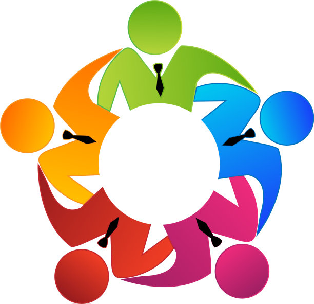 专业的商人团队logo图标图片下载