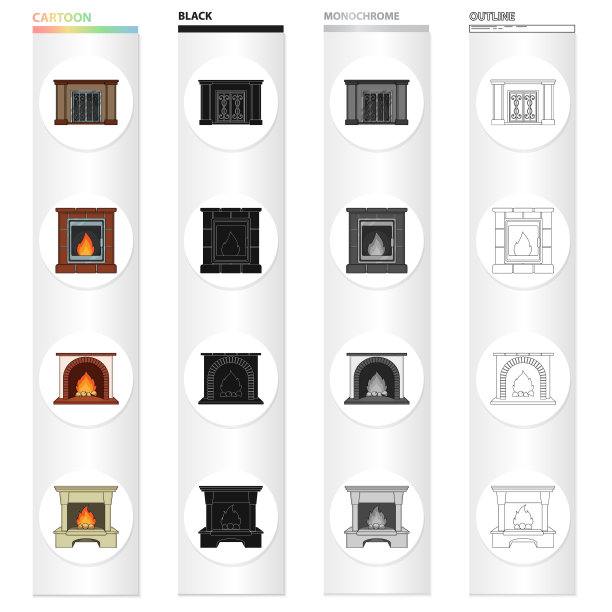 壁炉火的温暖与舒适不同图片下载