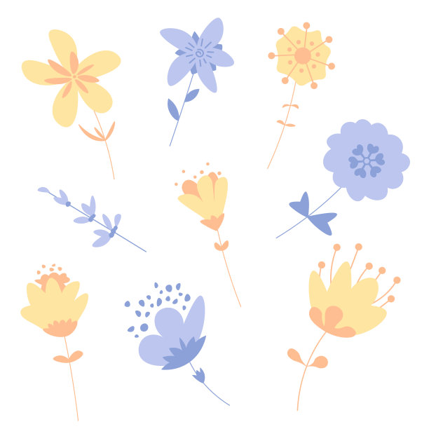 春季花卉套装图片下载