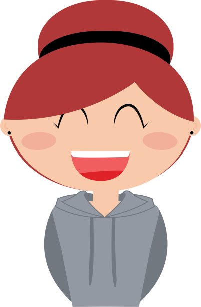 女孩的表情的脸图片下载