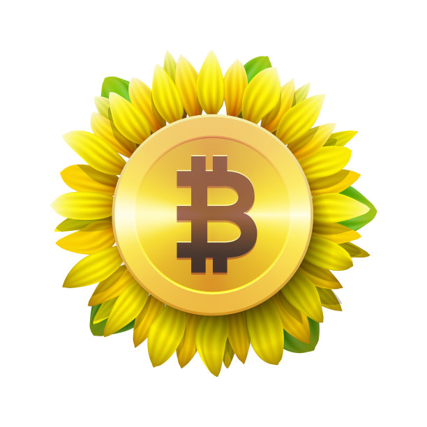 比特币花概念的虚拟货币图片下载