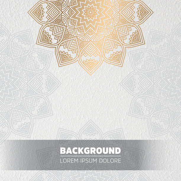 豪华灯光曼陀罗背景图片下载