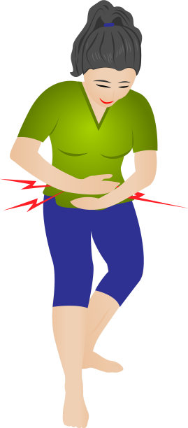 一个胃痛的女孩图片下载