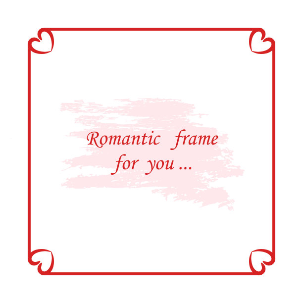 红方浪漫相框图片下载