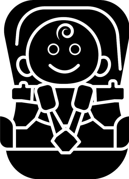 婴儿汽车安全椅图标图片下载