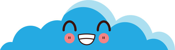 可爱的云天空微笑的脸表情图片下载