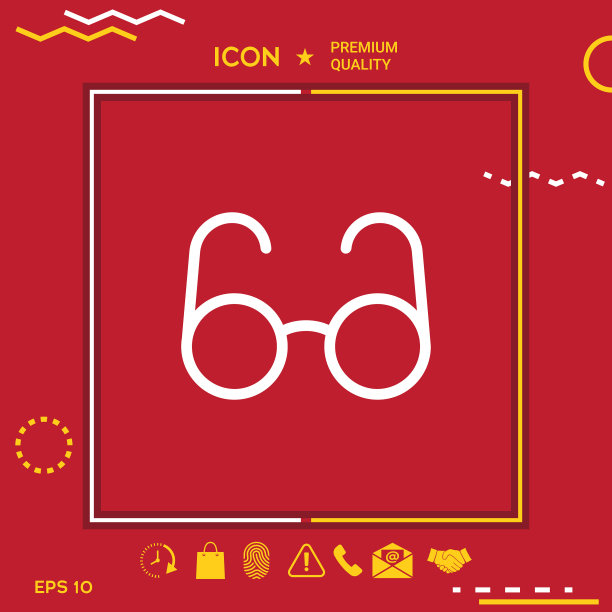 眼镜符号-搜索图标图片下载