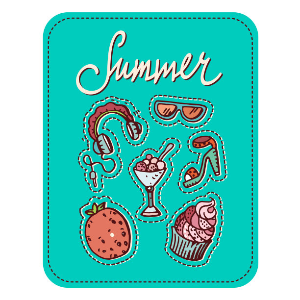 夏天涂鸦集图片下载