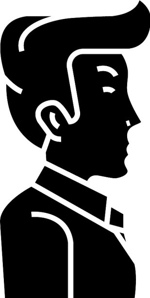 商人经理侧视图图标图片下载