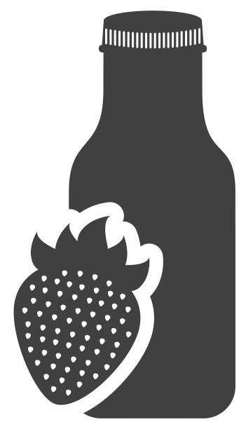 果汁水果瓶剪影图标图片下载