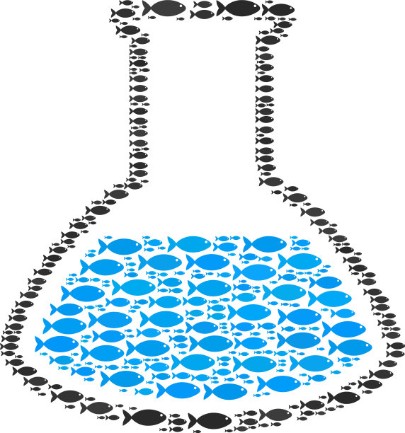 分析小瓶鱼的图标拼贴图片下载