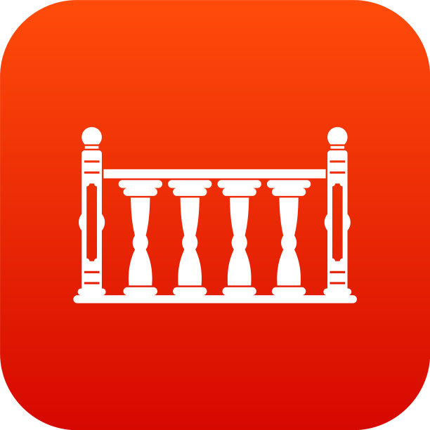 栏杆图标数字红色图片下载