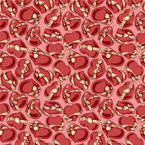 复古心形图案图片下载