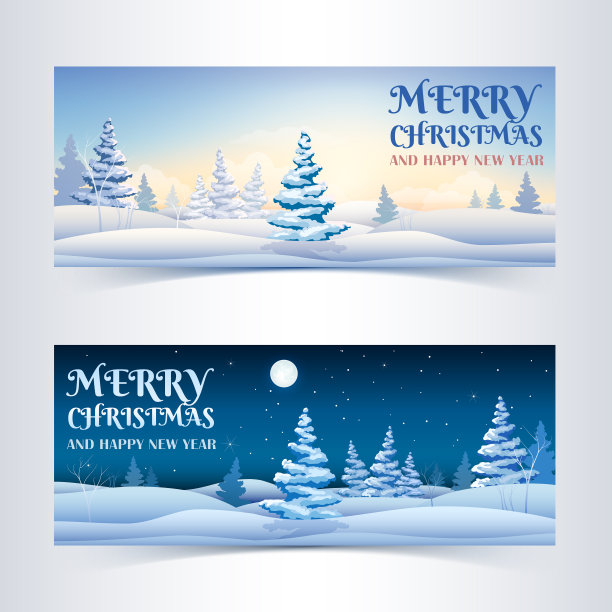 冬季问候横横幅图片下载