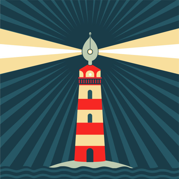 艺术灵感像灯塔一样的钢笔图片下载