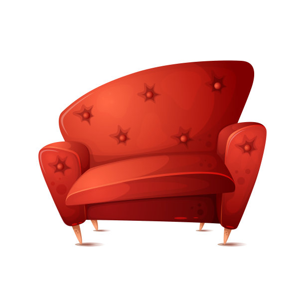 白色背景的卡通保险箱图片下载