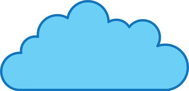 云天空孤立图标图片下载