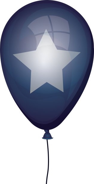 孤立的美国气球设计图片下载