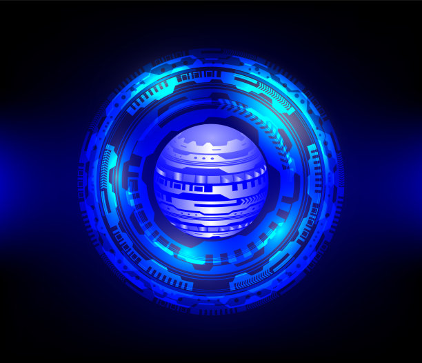 蓝色抽象技术图片下载