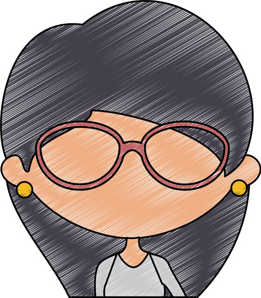 戴眼镜的女孩图片下载