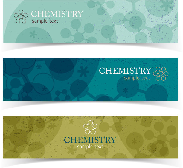 彩色化学横横幅图片下载
