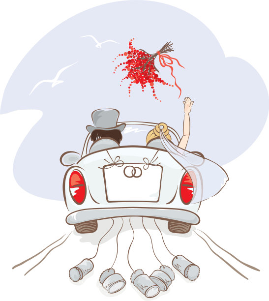 婚礼的车图片下载