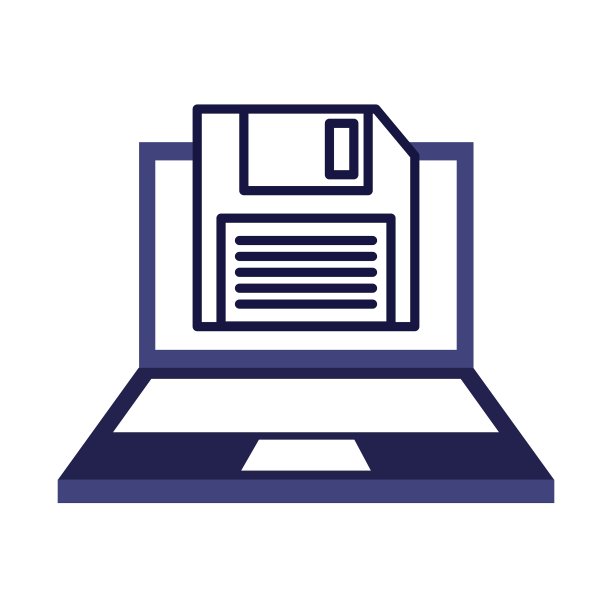 笔记本电脑技术孤立图标图片下载