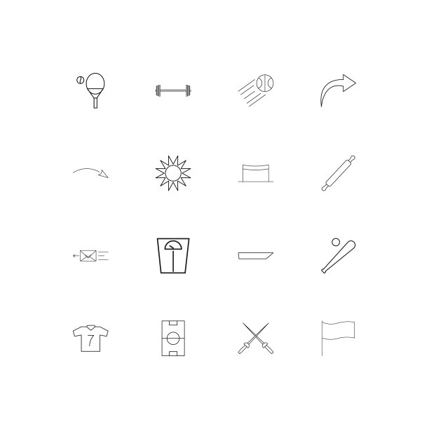 运动健身和娱乐线形瘦身图标图片下载