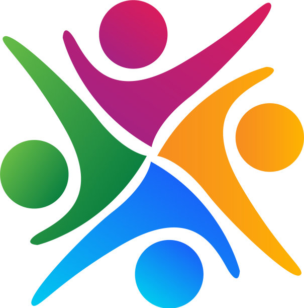 人团队合作概念圈组图片下载