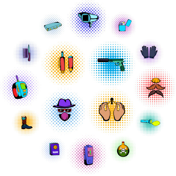 间谍漫画图标图片下载