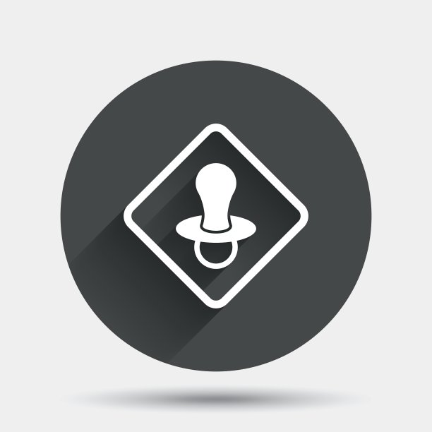 婴儿在车上标志图标婴儿警告标志图片下载