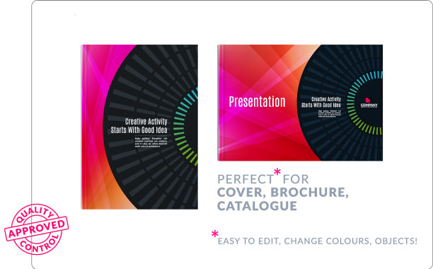 模板创意抽象设计手册集图片下载