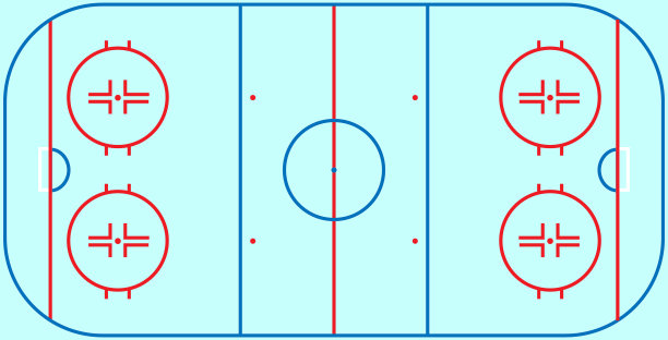 平冰上曲棍球场俯视图冰上曲棍球场图片下载